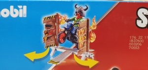 playmobil 70553 stuntshow motorrad mit feuerwand