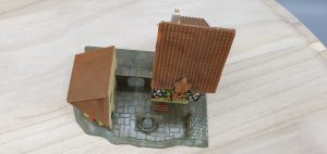 faller b 934 fachwerkhaus mit geschäft und brunnen